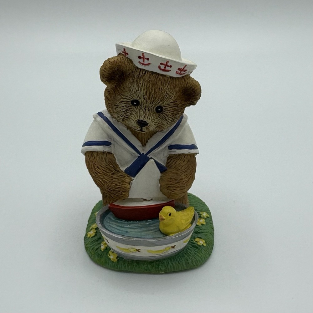 Danbury Mint Figurine June Sailor Teddy Bear Nautical Calendar Collection‎ Brown